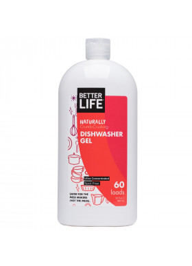 Better Life, Naturally Crumb-Crushing Dishwasher Gel, Fragrance Free, 60 Loads, 30 oz (887 ml)