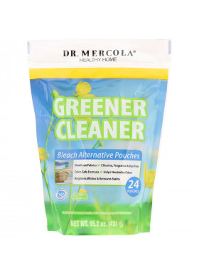 Dr. Mercola, Greener Cleaner, Bleach Alternative Pouches, 24 Pouches