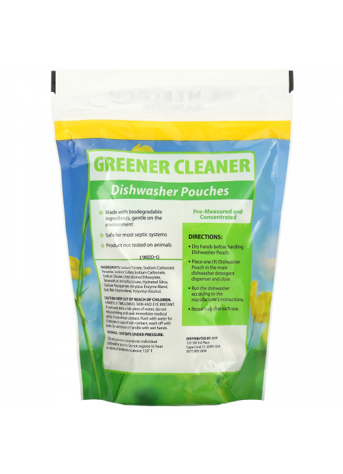 Dr. Mercola, Greener Cleaner, Dishwasher Pouches, 24 Pouches, 15.2 oz (431 g)