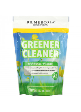 Dr. Mercola, Greener Cleaner, Dishwasher Pouches, 24 Pouches, 15.2 oz (431 g)