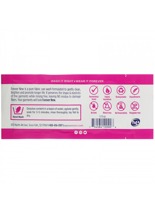 Forever New, Fabric Care Wash, Granular, Original, 0.33 oz (10 g)