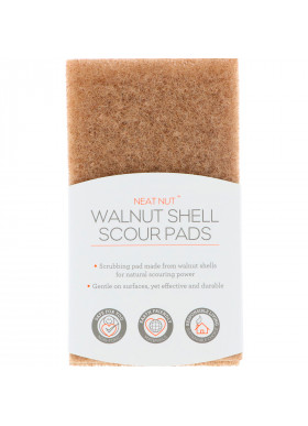 Full Circle, Neat Nut, Walnut Shell Scour Pads, 3 Pack