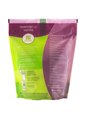 Grab Green, 3-in-1 Laundry Detergent Pods, Lavender with Vanilla, 60 Loads,2lbs, 6oz (1,080 g)