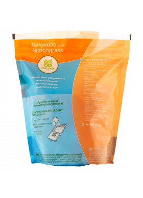 Grab Green, Automatic Dishwashing Detergent Pods, Tangerine with Lemongrass, 60 Loads, 2lbs, 6oz (1,080 g)