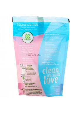 Grab Green, Delicate Laundry Detergent Pods, Fragrance Free, 24 Loads, 8.4 oz (240 g)