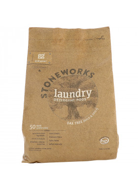 Grab Green, Stoneworks, Laundry Detergent Pods, Oak Tree, 50 Loads, 1.65 lbs (750 g)