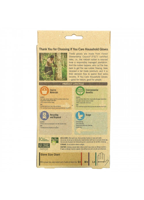 If You Care, Household Gloves, Reusable, Large, 1 Pair