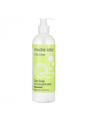Madre Labs, Dish Soap, 3x Concentrate, Unscented, 1 Pouch, 4 oz (118 ml)