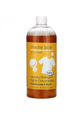 Madre Labs, Highly Concentrated Laundry Detergent, Frankincense and Myrrh, 32 fl oz (0.94 L)