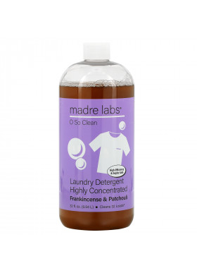 Madre Labs, Highly Concentrated Laundry Detergent, Frankincense and Patchouli, 32 fl oz (0.94 L)