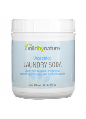 Mild By Nature, Laundry Soda, Unscented, 3.04 lbs (1.38 kg)