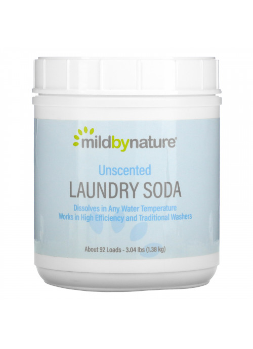 Mild By Nature, Laundry Soda, Unscented, 3.04 lbs (1.38 kg)