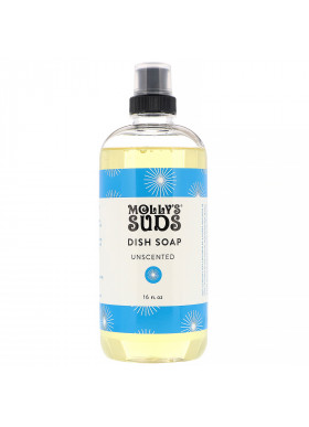 Molly's Suds, Dish Soap, Unscented, 16 fl oz