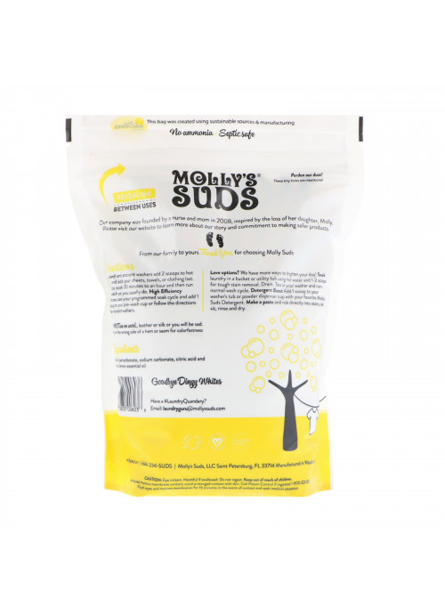 Molly's Suds, Oxygen Whitener, 41.09 oz (1.15 kg)