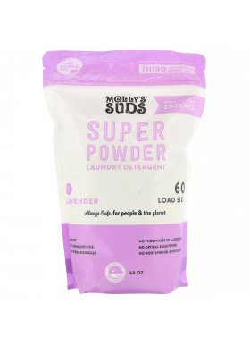 Molly's Suds, Super Powder Laundry Detergent, Lavender, 60 Loads, 60 oz
