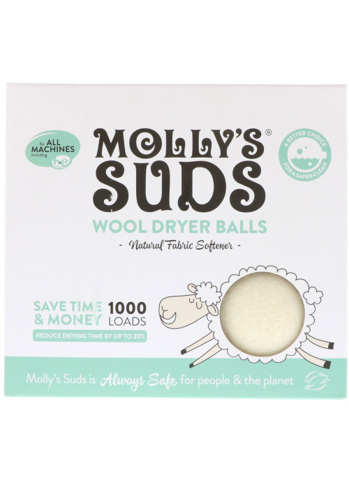 Molly's Suds, Wool Dryer Balls, 3 Balls