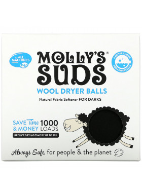 Molly's Suds, Wool Dryer Balls,  Set of 3, 1000 Loads