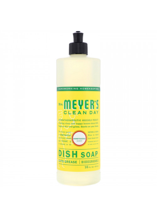 Mrs. Meyers Clean Day, Dish Soap, Honeysuckle Scent, 16 fl oz (473 ml)