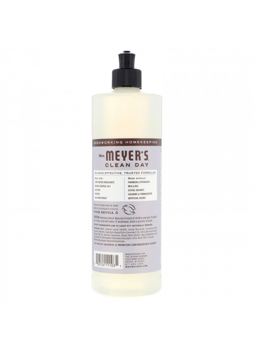 Mrs. Meyers Clean Day, Dish Soap, Lavender Scent, 16 fl oz (473 ml)
