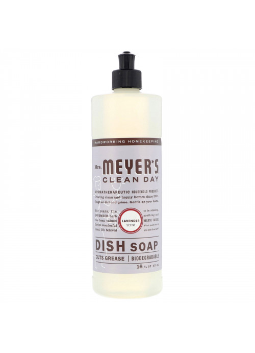 Mrs. Meyers Clean Day, Dish Soap, Lavender Scent, 16 fl oz (473 ml)