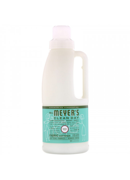 Mrs. Meyers Clean Day, Fabric Softener, Basil Scent, 32 fl oz (946 ml)