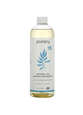 Puracy, Natural 10X Laundry Detergent, Free & Clear, 24 fl oz (710 ml)