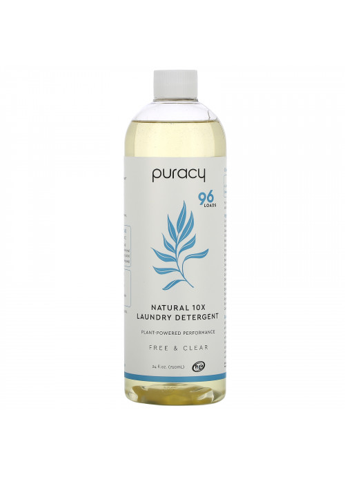 Puracy, Natural 10X Laundry Detergent, Free & Clear, 24 fl oz (710 ml)
