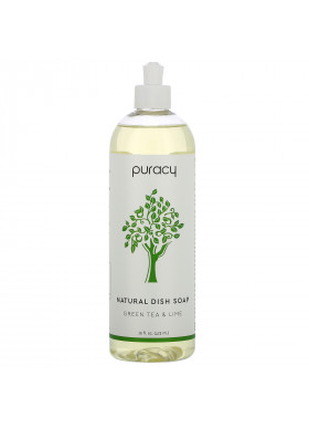 Puracy, Natural Dish Soap, Green Tea & Lime, 16 fl oz (473 ml)