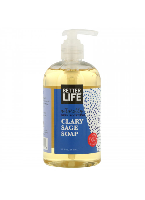 Better Life, Naturally Skin-Soothing Soap, Clary Sage, 12 oz (354 ml)