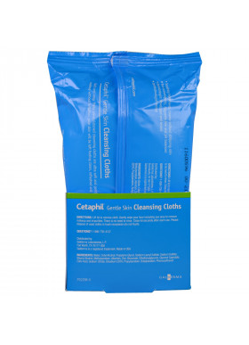 Cetaphil, Gentle Skin Cleansing Cloths, 25 Pre-Moistened Cloths, 5.0 x 7.9 (12 x 20 cm)