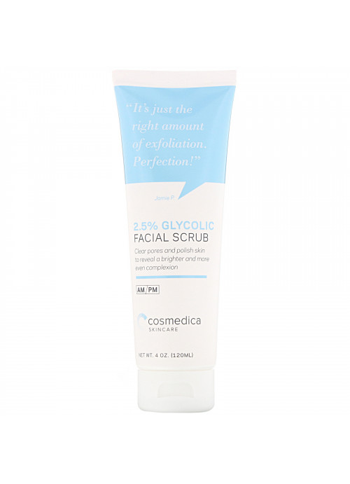 Cosmedica Skincare, 2.5% Glycolic Facial Scrub, 4 oz (120 ml)