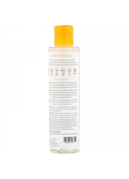 Derma E, Vitamin C Micellar Cleansing Water, Probiotics & Rooibos, 6 fl oz (175 ml)