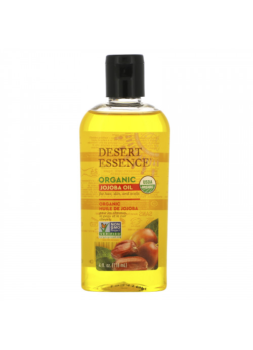 Desert Essence, Organic Jojoba Oil, 4 fl oz (118 ml)