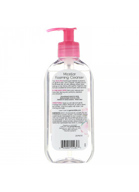 Garnier, SkinActive, Micellar Foaming Cleanser, All-in-1 Rinse Off, All Skin Types, 6.7 fl oz (200 ml)