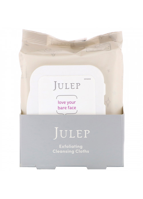 Julep, Love Your Bare Face, Exfoliating Cleansing Cloths, 30 Towelettes