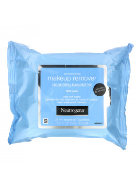 Neutrogena, Makeup Remover Cleansing Towelettes, 2 Packs, 25 Pre-Moistened Towelettes Each