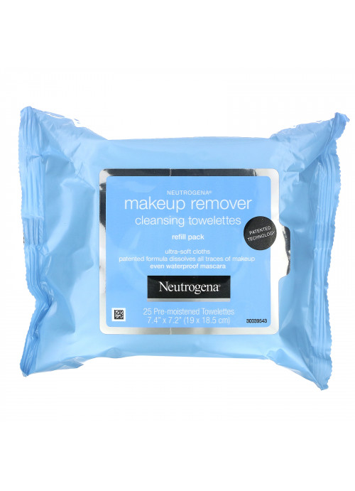 Neutrogena, Makeup Remover Cleansing Towelettes, 2 Packs, 25 Pre-Moistened Towelettes Each