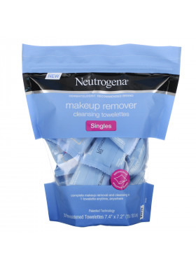 Neutrogena,  Makeup Remover Cleansing Towelettes, Singles, 20 Pre-Moistened Towelettes