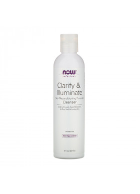 Now Foods, Solutions, Clarify & Illuminate Cleanser, 8 fl oz (237 ml)