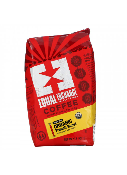 Equal Exchange, Organic, Coffee, French Roast, Whole Bean, 2 lb (907 g)