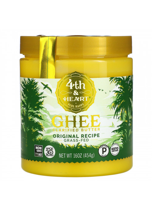 4th & Heart, Ghee Clarified Butter, Original Recipe, 16 oz (454 g)