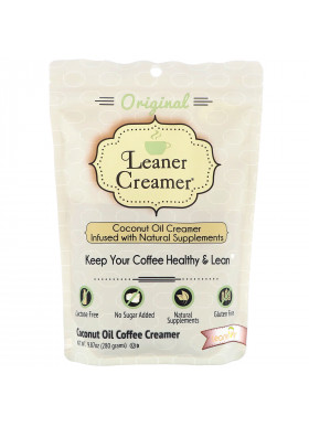 Leaner Creamer, Coconut Oil Coffee Creamer, Original, 9.87 oz (280 g)