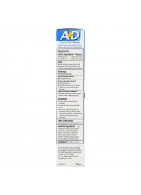 A+D, Diaper Rash Cream with Dimethicone and Zinc Oxide, 1.5 oz (42.5 g)