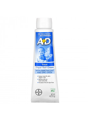 A+D, Diaper Rash Cream with Dimethicone and Zinc Oxide, 4 oz (113 g)