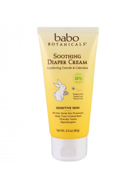 Babo Botanicals, Soothing Diaper Cream, Comforting Oatmilk & Calendula, 3.0 oz (85 g)