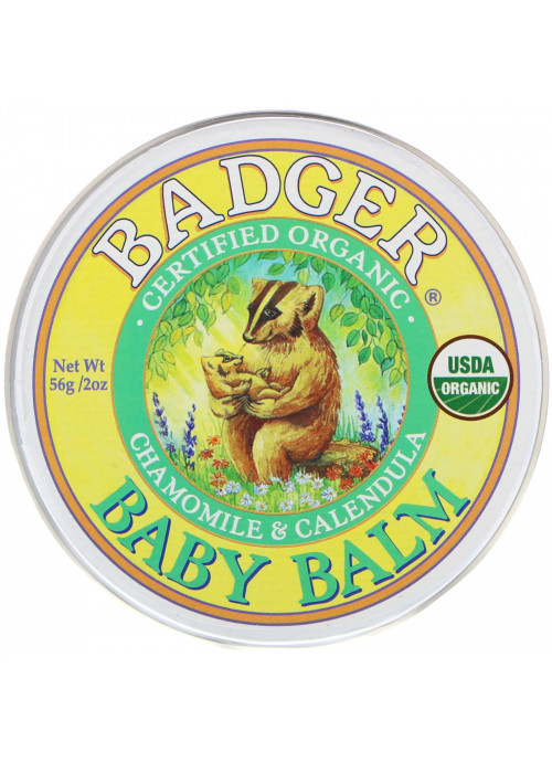 Badger Company, Organic, Baby Balm, Chamomile & Calendula, 2 oz (56 g)