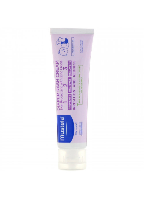 Mustela, Baby, Diaper Rash Cream 1-2-3, Fragrance Free, 3.80 oz (108 g)