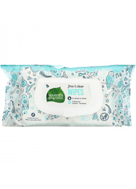 Seventh Generation, Baby Wipes, Free & Clear, 504 Wipes