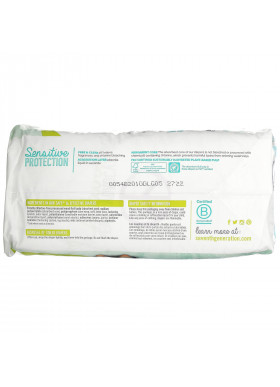 Seventh Generation, Sensitive Protection Diapers, Size 5, 27 - 35 lbs, 19 Diapers