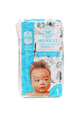 The Honest Company, Honest Diapers, Size 1, 8-14 Pounds, Space Travel, 35 Diapers